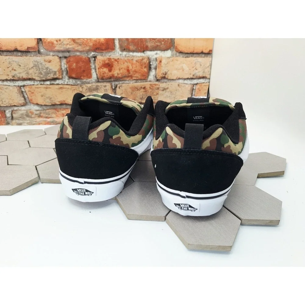 Vans Knu Skool Camo Black Green Men Size 13 NIB 2025 Bape Inspired Chunky Skate
